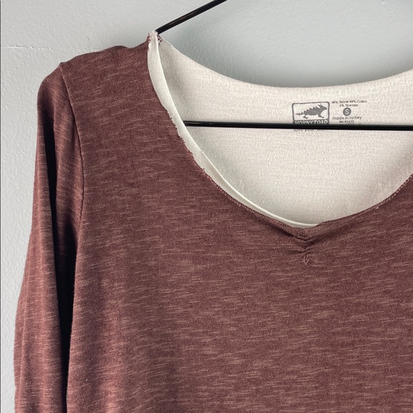 Horny Toad Brown Long Sleeve Women's Top Size S - Picture 3 of 7